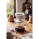 Hubby Chef Filtre Kahve Demleme Seti Dripper Set - Beyaz