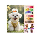 Hubjua Royal kedi köpek saç tokası pens toka fiyonk şık tasarım 10 adet (4 cm)