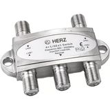 Hubrendy Sh Herz 4x1 950-2400MHZ 3db Diseqc Switch Uydu Birleştirici