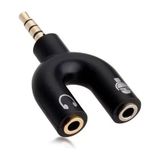 Hubrendy Sh Powermaster 3.5 mm Stereo Erkek To Kulaklık + Hoparlör Dişi Çoklayıcı Jack PM-4318