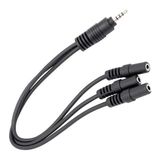 Hubrendy Sh Powermaster Kulaklık Mikrofon Çoklayıcı 3 Port 3.5 mm Splitter Çevirici Dönüştürücü Adaptör PM-4871
