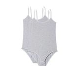 Hubrendy Tedarik 2 Adet İp Askılı Kadın Çıtçıtlı Body Gri