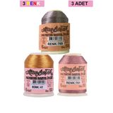 Hubrendy Tedarik 3 Adet Altınbaşak Oya Ve Dantel İpi 20 Gr - Royaleks - No: 041 - 701 - 769