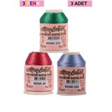 Hubrendy Tedarik 3 Adet Altınbaşak Oya Ve Dantel İpi 20 Gr - Royaleks - No: 045 - 620 - 333