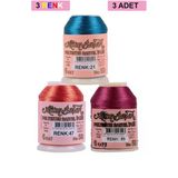 Hubrendy Tedarik 3 Adet Altınbaşak Oya Ve Dantel İpi 20 Gr - Royaleks - No: 047 - 089 - 021