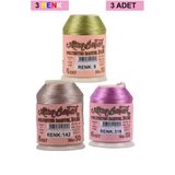 Hubrendy Tedarik 3 Adet Altınbaşak Oya Ve Dantel İpi 20 Gr - Royaleks - No: 142 - 318 - 009