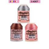 Hubrendy Tedarik 3 Adet Altınbaşak Oya Ve Dantel İpi 20 Gr - Royaleks - No: 239 - 329 - 715