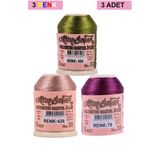 Hubrendy Tedarik 3 Adet Altınbaşak Oya Ve Dantel İpi 20 Gr - Royaleks - No: 426 - 078 - 434