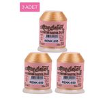 Hubrendy Tedarik 3 Adet Altınbaşak Oya Ve Dantel İpi 20 Gr - Royaleks - No: 650