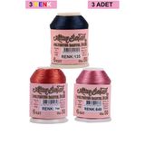 Hubrendy Tedarik 3 Adet Altınbaşak Oya Ve Dantel İpi 20 Gr - Royaleks - No: 748 - 649 - 135