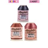Hubrendy Tedarik 3 Adet Altınbaşak Oya Ve Dantel İpi 20 Gr - Royaleks - No: 938 - 111 - 119