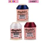 Hubrendy Tedarik 3 Adet Altınbaşak Oya Ve Dantel İpi 20 Gr - Royaleks - No: Krem - 790 - 430