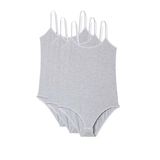 Hubrendy Tedarik 3 Adet İp Askılı Kadın Çıtçıtlı Body Gri