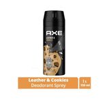 Hubrendy Tedarik Axe Erkek Sprey Deodorant Leather & Cookies 48 Saat Etkileyeci Koku 150 Ml