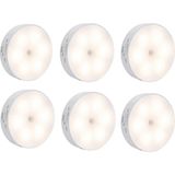 Hubstein 10W Beyaz LED Ampul 6 Adet PIR Hareket Sensörlü USB Şarj Edilebilir Lamba