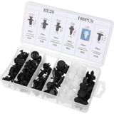 Hubstein 6 Boyutu 100 Adet Oto Fastener Klips Seti Plastik Malzeme ile Tampon Kapı Pervazı Tutucu