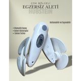 Hubstein Iç Bacak Egzersiz Aleti Kegel Pelvik Kas Cihazı Kalça Kol Sıkılaştırıcı Sayaçlı Kalori Ölçer Beyaz