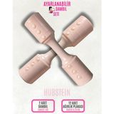 Hubstein Kadınlar Için Ayarlanabilir El Dambıl 2 kG Dambıl 2'li Set, 4'ü 1 Arada Küçük Dambıl Seti