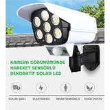 HUBSTEİN Kamera Görünümlü Hareket Sensörlü Uzaktan Kumandalı Solar Bahçe Lambası Kmr-Ld-Slr - Beyaz
