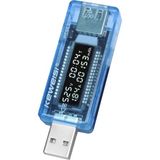 Hubstein KWS-V20 USB Voltmetre Ampermetre Tester Renkli Eğlenceli Tasarım ile Güç Ölçümü - 1 Adet