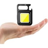 Hubstein LED Anahtarlıklı El Feneri Şişe Açacağı Usb’li Şarj Edilebilir Cep Boy Cob LED Mıknatıslı 4ışık Modlu