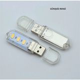 Hubstein Taşınabilir Mini USB LED Lamba 3 LED Smd 5730 Kamp Stick Ledi