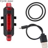 Hubstein USB Şarj Edilebilir LED Bisiklet Ikaz Lambası, Arka Uyarı Lambası