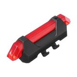 Hubstein Yeni Model USB Şarjlı 4 Modlu Bisiklet Arka Stop Lambası Ikaz Uyarı Işığı 5 LED