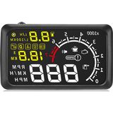 HUD X3 5.5 İnç Head Up Display OBD Araç Bilgisi Cam Yansıtma Cihazı
