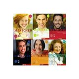 Hueber Menschen A1.1 + A1.2 + A2.1 + A2.2 + B1.1 + B1.2 6'ı Set - 6 Kursbuch + 6 Arbeitsbuch + 6 Dvd