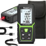 Huepar Lazer Uzaklık Ölçer 120M, Li-Ion Pil Ile, LCD Arka Aydınlatmalı M/ın/ft ve Pisagor/mesafe/alan/hacim Ölçümleri Gibi Çoklu Ölçüm Modları, Iç Mekan Kullanımı LM120A