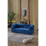 Huga Metal Relax 200cm Kanepe, Fitilli Kadife, Yıkanır, Silinir, Dinlenme Koltuğu, Yatak Olabilen,