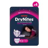 Huggies Drynites 8-13 Yaş 30-48 kg 4 Paket 36 Adet Kız Gece Külodu