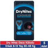 Huggies Drynites Erkek 8-13 Yaş 30-48 kg 9x5 45 Adet Emici Gece Külodu