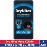 Huggies Drynites Erkek 8-13 Yaş Emici Gece Külodu 30-48 kg 9x6 54 Adet - Çok Renkli - 8 - 10 Yaş