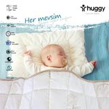 Huggy %100 Yeni Zelenda Kuzu Yünü %100 Pamuk Kumaş 75X125 Bebek Yorganı