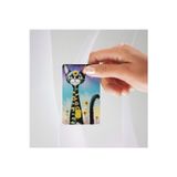 Huggy Craft Ayçiçekli Kedi Temalı Kredi/Banka Kartı Kaplama Sticker Tekli