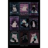 Huggy Craft Cats Kedi Mizah Temalı Laptop Tablet Telefon Defter Sticker Set3