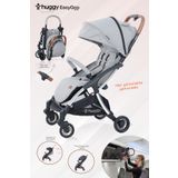 Huggy Easy Go Kabin Boy Hafif ve Portatif Otomatik Katlanır Bebek Arabası Gri
