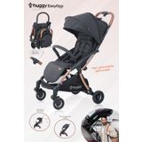 Huggy Easy Go Kabin Boy Hafif ve Portatif Otomatik Katlanır Bebek Arabası Siyah