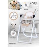 Huggy Enjoy Elektrikli 2'si 1 arada Mama Sandalyesi & Bebek Salıncağı | Katlanabilir, Kumandalı Bej