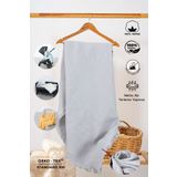 Huggy Gri Müslin Battaniye 100x130 – 4 Katlı %100 Pamuk Bebek Kundak Örtüsü