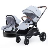 Huggy Mate 5 İn 1 Çift Yönlü Travel Bebek Arabası gri