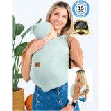 Huggy Mommy Premium Organik Pamuk Sırt Destekli Cepli Şapkalı Bebek Taşıyıcı Sling Bebek Taşıma Şalı Esnek Wrap