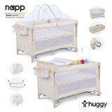Huggy Napp 6in1 Anne Yanı Park Yatak Oyun Parkı + Yatak 70x120 krem