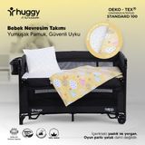 Huggy Park Yatak Bulut Desen Nevresim Takımı 70X120 - Sarı - 70 x 120 cm