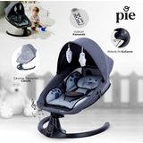 Huggy Pie Yenidoğana Uygun Otomatik Sallanabilir Kumandalı Bluetooth Müzikli Ana Kucağı - Antrasit