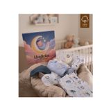 Huglette Nova - Premium Yenidoğan Erkek Bebek Seti – Amigurumi + Müslin Örtü + 2’li Zıbın – Baby Box