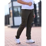 Huğlu Outdoor Haki Trekking Pantolon Unisex Softshell Kumaş ile Dayanıklı ve Fonksiyonel Cepli M Beden