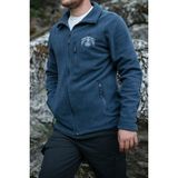 Huğlu Outdoor Kartal Figürlü Indigo Polar Hırka - 2XL - İndigo